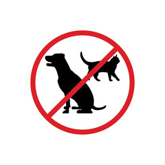 no pets zone vector design