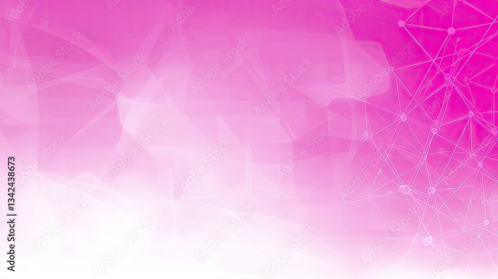 Wall mural geometric network plexus with transparent effect for banners, technology, presentations