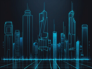 vector illustration of a city skyline