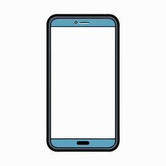 smart phone with blank screen