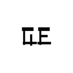 GE monogram logo design letter text name symbol monochrome logotype alphabet character simple logo