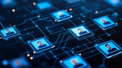 Explore the synergy of blockchain and social networks, where viral profiles connect through decentralized nodes, enhancing user security and privacy while promoting community interaction