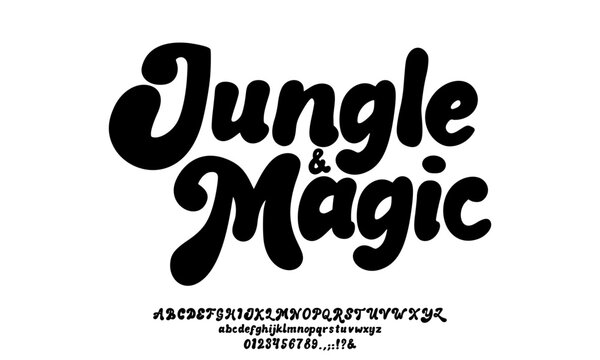 Retro abstract Fashion font alphabet. Minimal modern urban font for logo, branding and more. Uppercase and lowercase letters and numbers typography. vector illustration