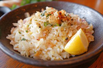 Savory Rice Dish with Lemon & Sesame