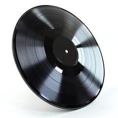 Vintage Vinyl Record for Isolated on White.