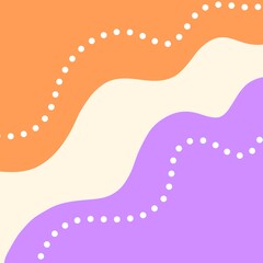 Aesthetic orange and purple background with circle elements