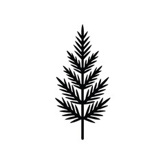 vector silhouette of a plant