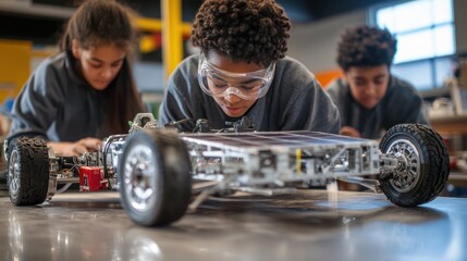 Students Engaged in STEM Education Building a SolarPowered Robot Vehicle for Learning and Inn