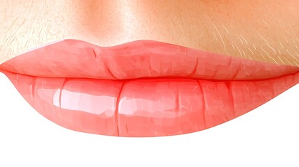 Fototapeta premium Woman's Full Lips for Close-up.