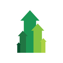 green arrow excellent financial growth