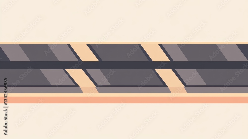Poster abstract geometric design with neutral colors and modern patterns for creative projects