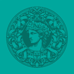 Popular editable duo tone colored stylized vector drawing illustration for all artistic projects
