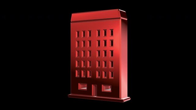 Building Shiny Rotating 3D Icon 4K 60fps Looping Apple ProRes with Alpha Channel Change Color with Hue Effect