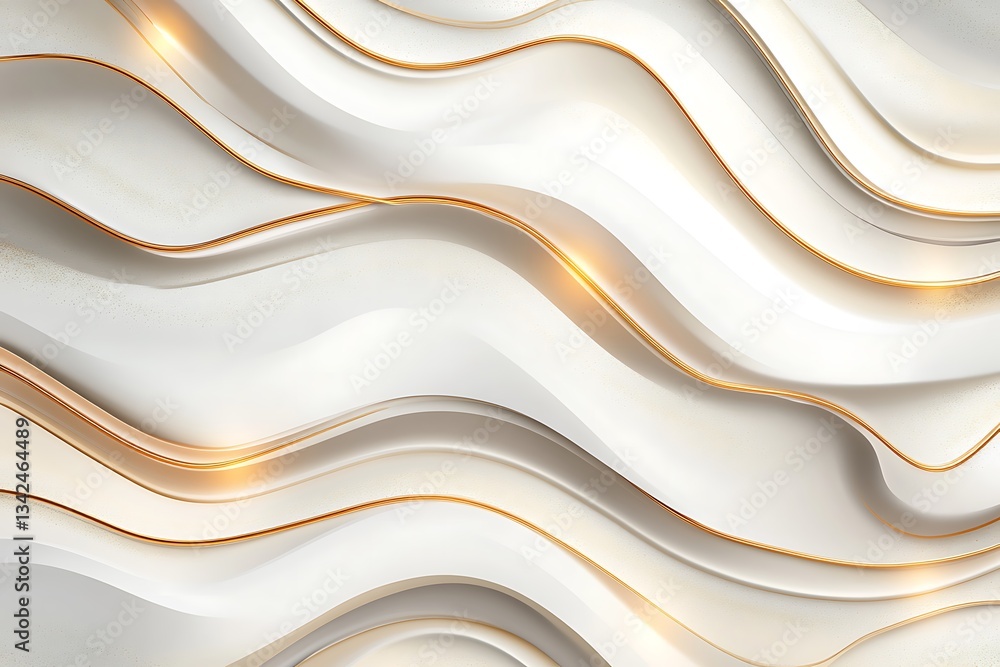 Poster ethereal luxury background with champagne gold bokeh floating organic shapes soft gradient transitio