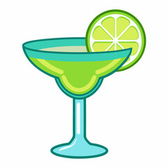 cocktail with lime