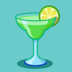 cocktail with lime