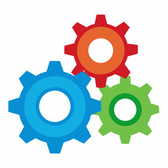 colorful gear wheels