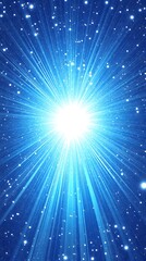 Naklejka premium Radiant Burst of Light in Cosmic Space.