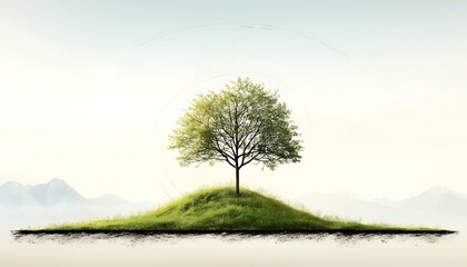 Lone Tree for Hilltop Oasis, Mountain View.