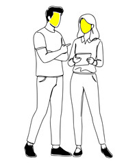 Girl and Boy Talking