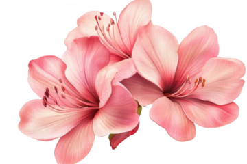 Pink Azalea Flowers with Floral Bloom, and Spring Blossom.