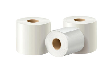 White Paper Towels Rolls with Hygiene, and Cleanliness.