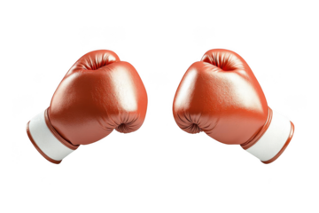 Red Boxing Gloves Fight Sport Competition.