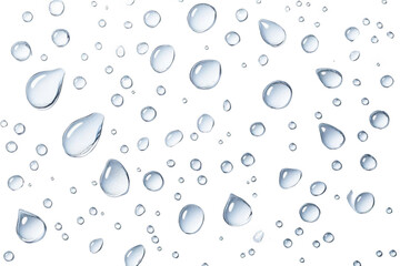 Water drops on black.