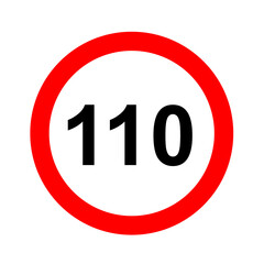 road speed limit 110