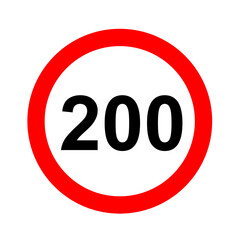road speed limit 200