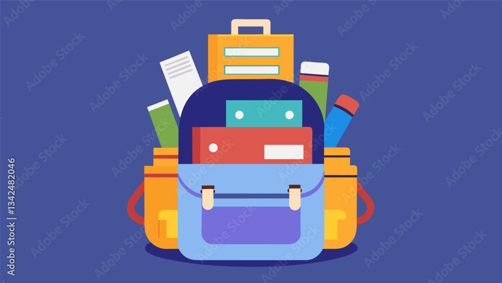 Poster the backpack once overflowing with papers and folders now looks pristine and structured as the stude