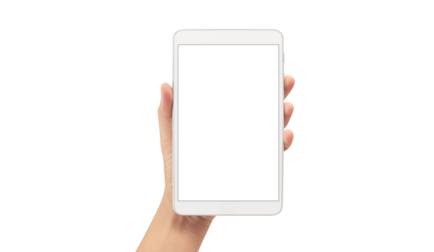 Hand holding tablet in bright environment technology action digital content display interactive learning vibrant atmosphere