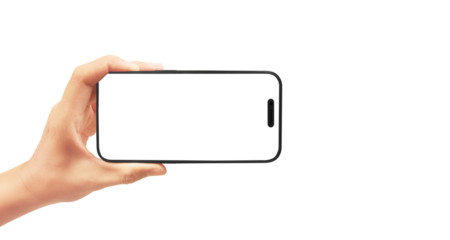 Capturing a moment hand holding a smartphone studio setting digital content minimalist environment close-up view technology innovation