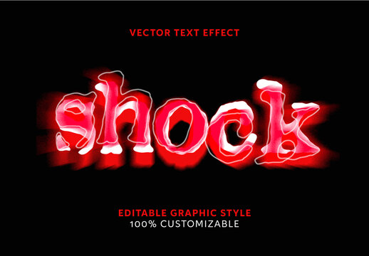Red and White Blurred Wave Liquid Text Effect