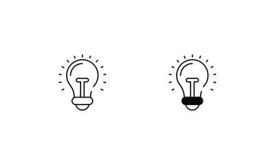 Idea icons set vector stock illustration 