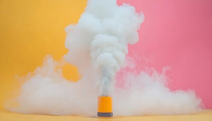 Colorful Smoke Bomb Explosion.