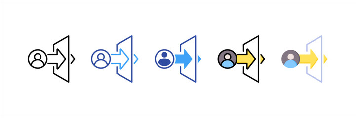 Login Session  Multi Style Icon Set
