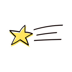 流れ星のイラスト