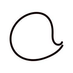 シンプルなフキダシ