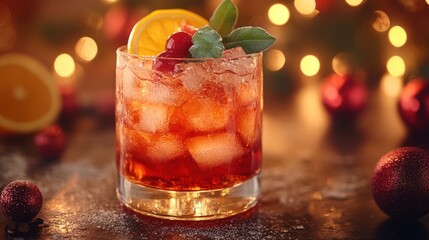 Festive Cranberry Cocktail: A Christmas Drink