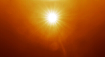 add lens flare effects for overlay designs or screen blending. Abstract sunburst flare iridescent glare over black background. sunrays light. Big Bang theory. golden yellow light sun rays.burst bokeh