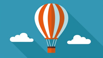 Fototapeta premium Hot Air Balloon in Sky