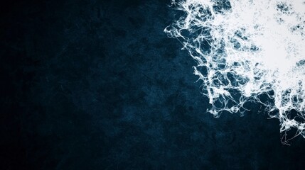 Abstract Dark Blue Watercolor Background with White Ink Splashes  High Resolution Texture