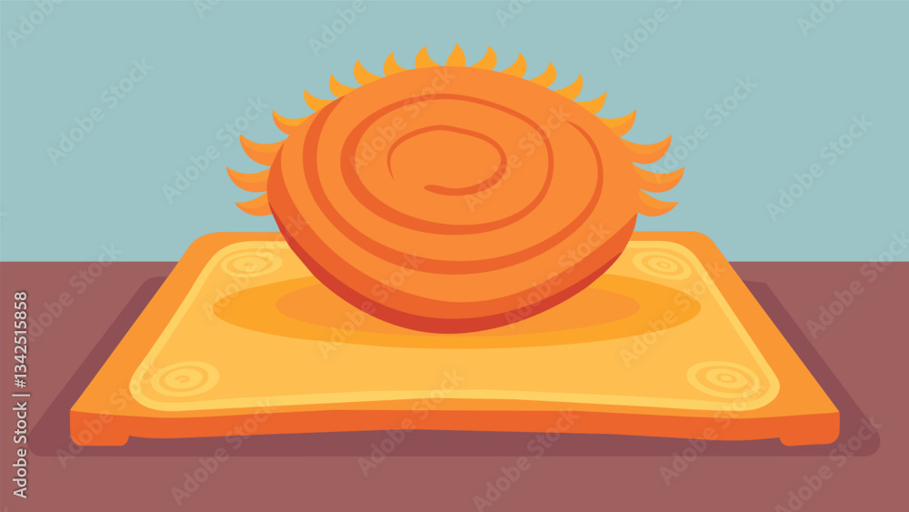 Poster a plush rug or floor mat inviting for sitting or practicing yoga and creating a warm and comfortable