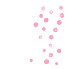 Gold Chic Banner. Scandinavian Illustration. Pink