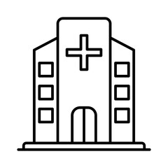 Fototapeta premium Hospital icon