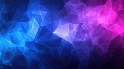 Obraz premium Abstract Blue Pink Purple Triangle Background Geometric Low Poly Design