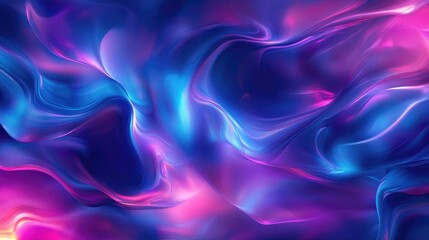 Obraz premium Abstract Glowing Fluid Background with Blue Pink and Purple Neon Waves