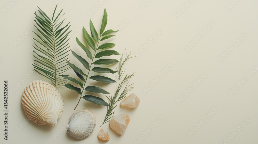 Poster showcase your marketing with highquality images of essential nature objects against a clean backgrou