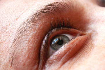 Fototapeta premium close up of human eye